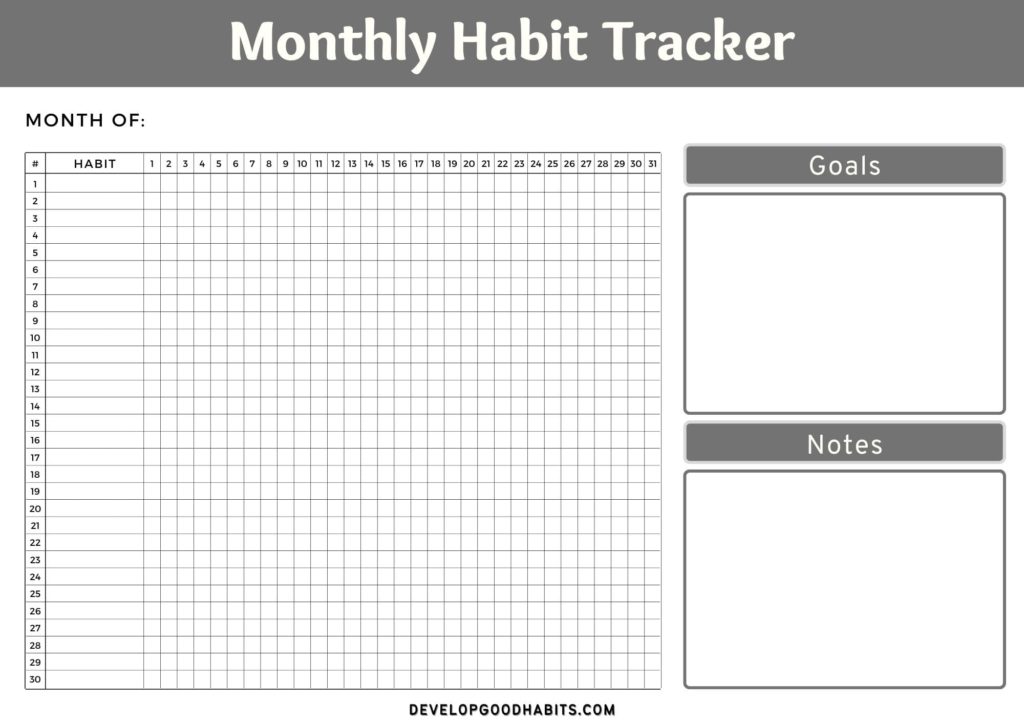 Big Weekly Planner 21 Days To A New Habit Monthly Fitness Tracker