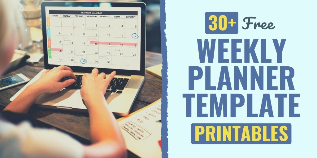 35 Free Weekly Planner Template Printables for 2023