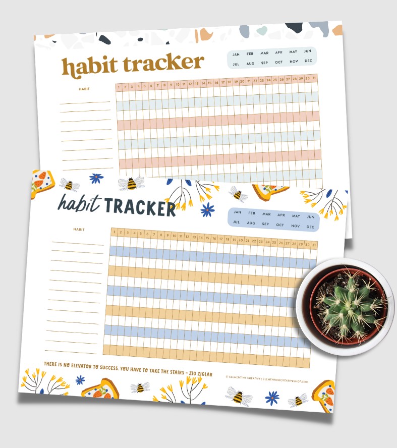 habit tracker template | habit tracker template excel free download | habit tracker template word