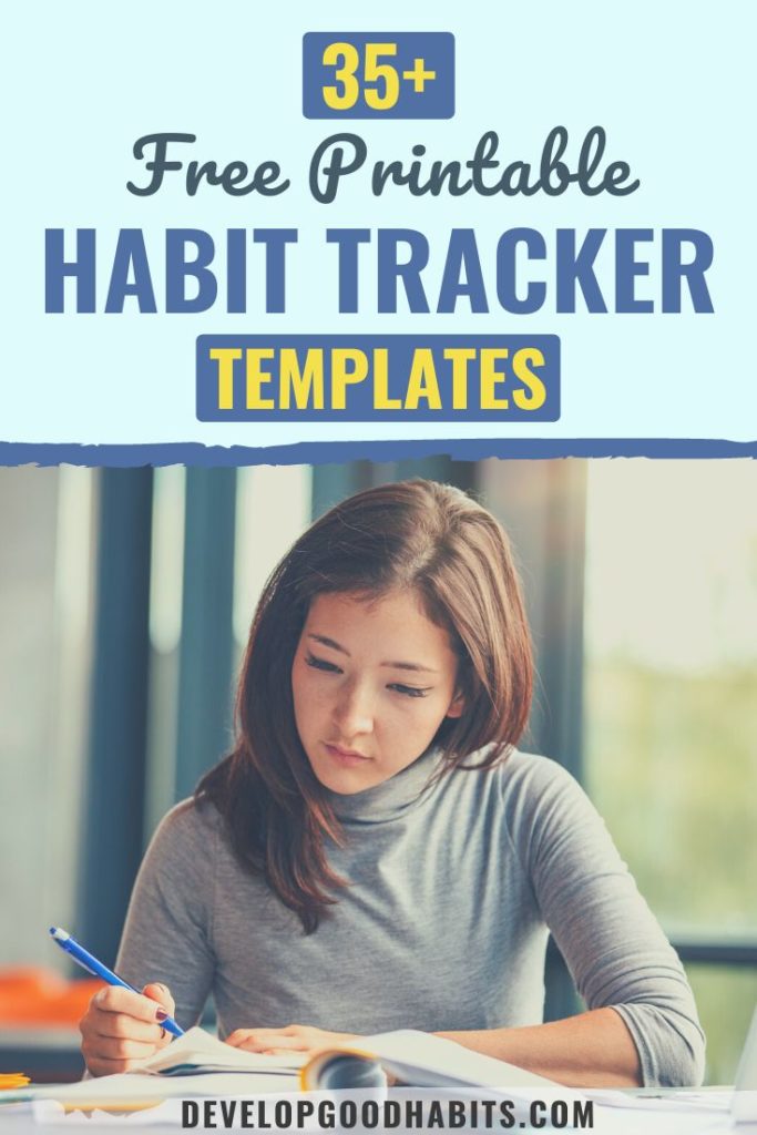 habit tracker template | free editable habit tracker | happy planner habit tracker printable