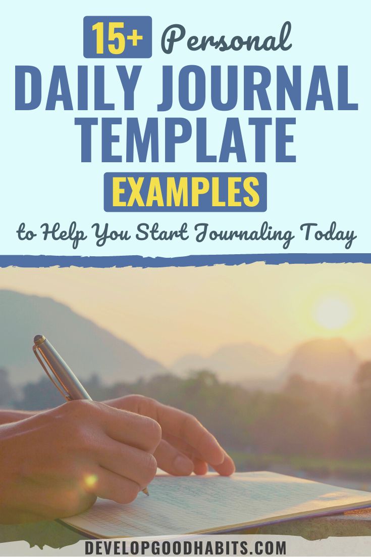 19 Personal Daily Journal Template Examples to Help You Start Journaling Today