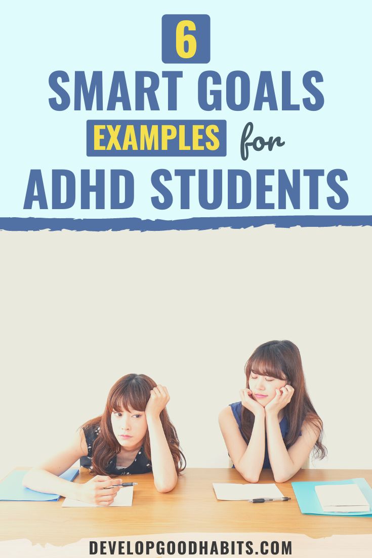 6 exemples d'objectifs SMART pour les élèves TDAH