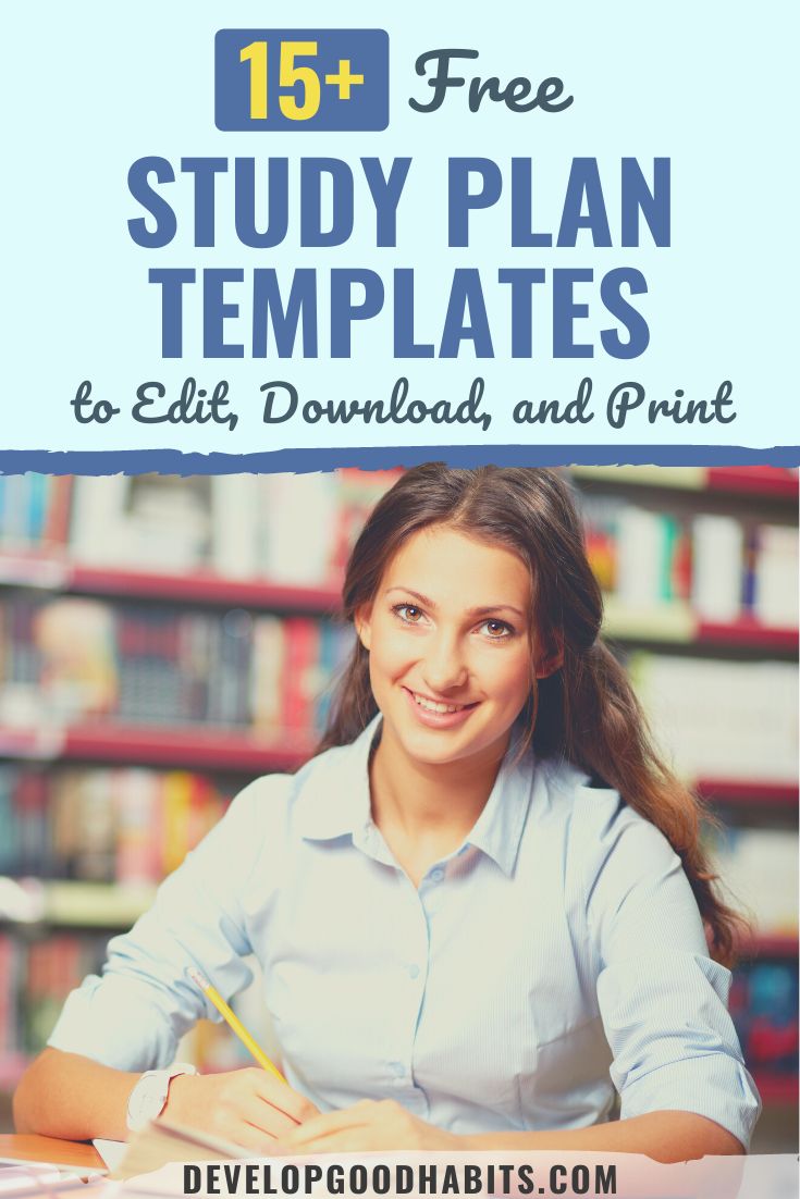 17 Free Study Plan Templates to Edit, Download, and Print