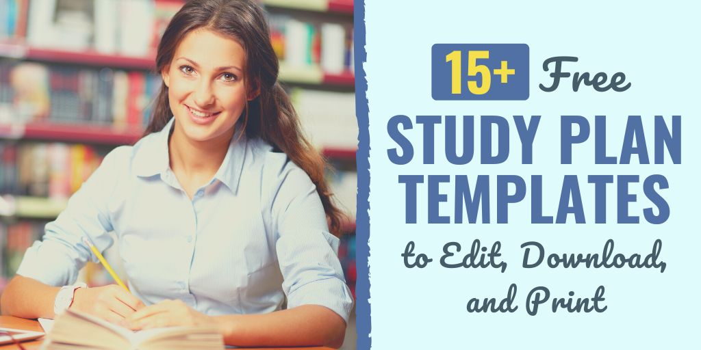 study plan example | study plan template for scholarship | study plan template excel