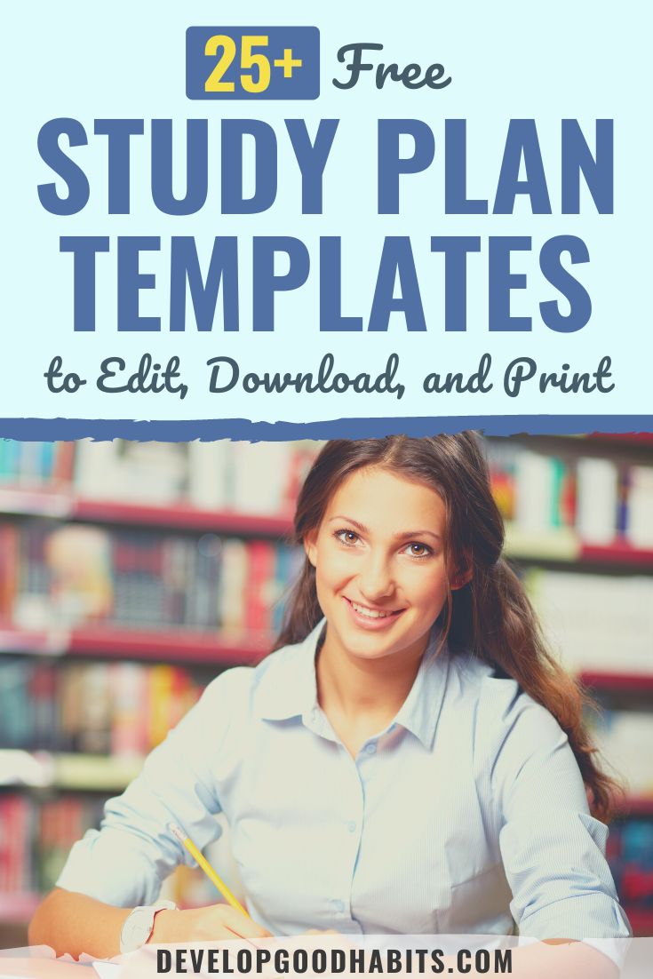 27 Free Study Plan Templates to Edit, Download, and Print