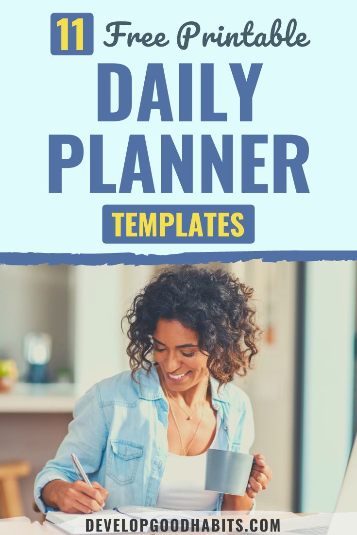 11 Free Printable Daily Planner Templates for 2023