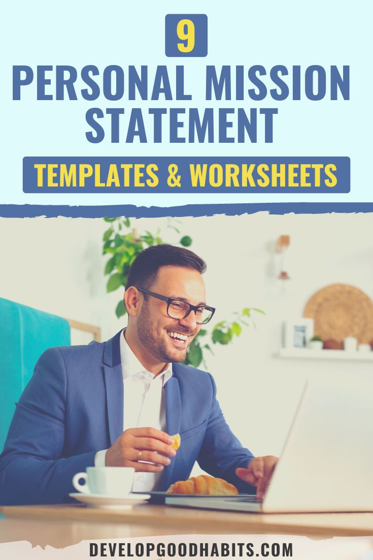 9 Personal Mission Statement Templates & Worksheets for 2023