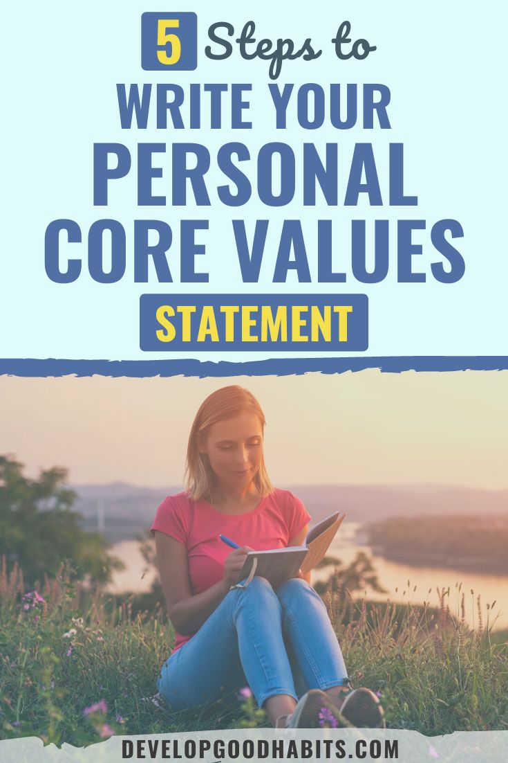5 Steps to Write Your Personal Core Values Statement