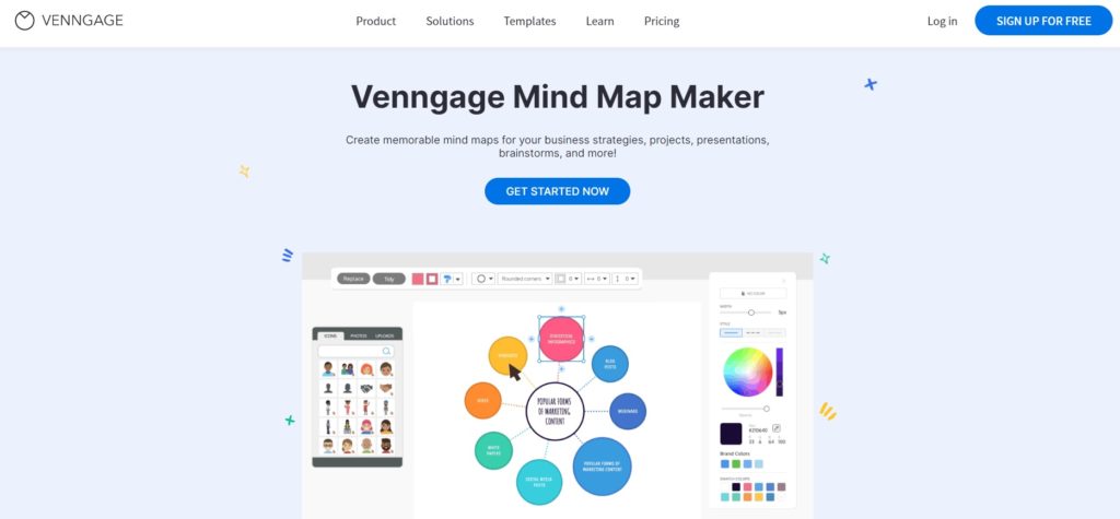 Venngage | mind map template free download | mind map template google docs