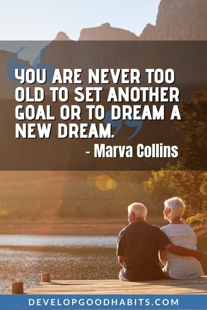 Our Favorite Dream Big Quotes - “You are never too old to set another goal or to dream a new dream.” -CS Lewis | what are some catchy quotes about dreams | fun dream quotes | quotes about dreaming big #goodvibesonly #mindsetiseverything #thinkbig