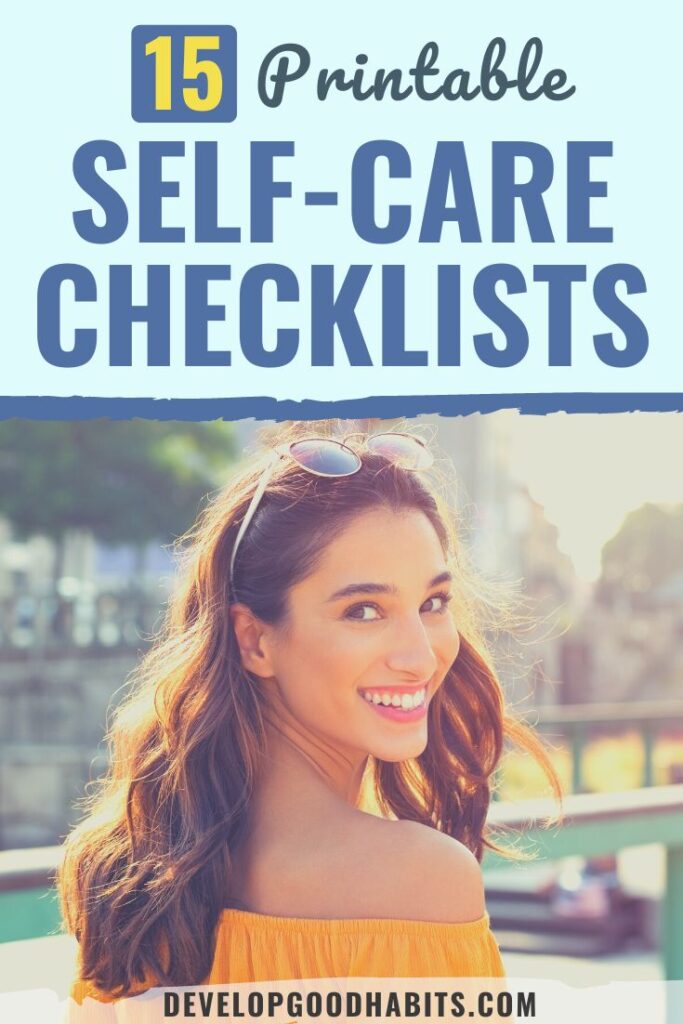 self care checklist | self care checklist worksheets | self care checklist template