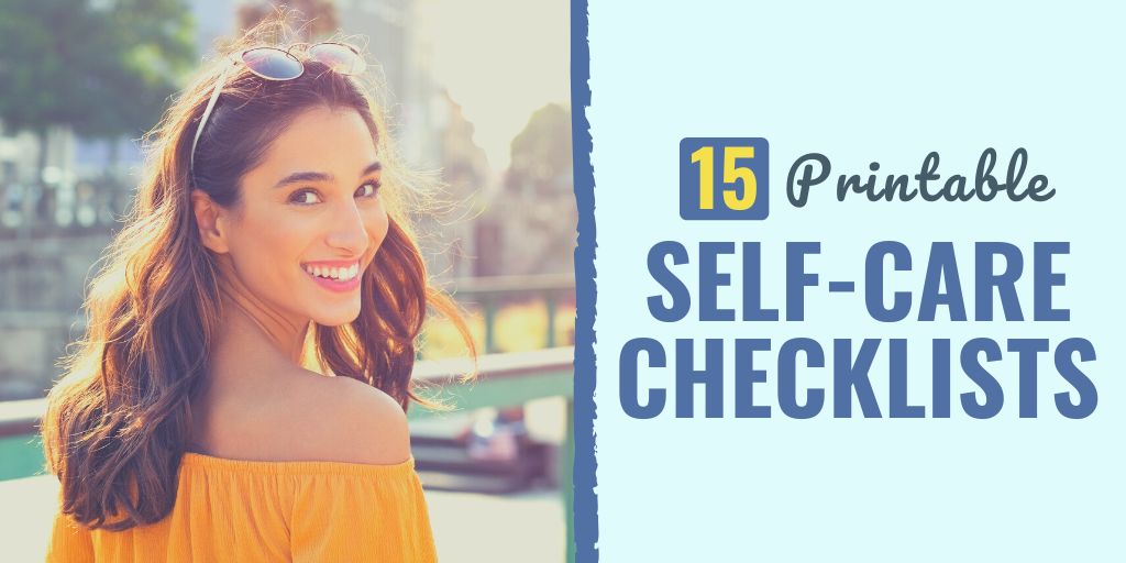 self care checklist | self care checklist worksheets | self care checklist template