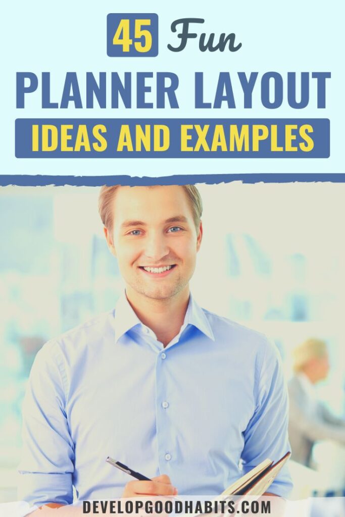 planner layout ideas | planner layout examples | fun planner layout ideas