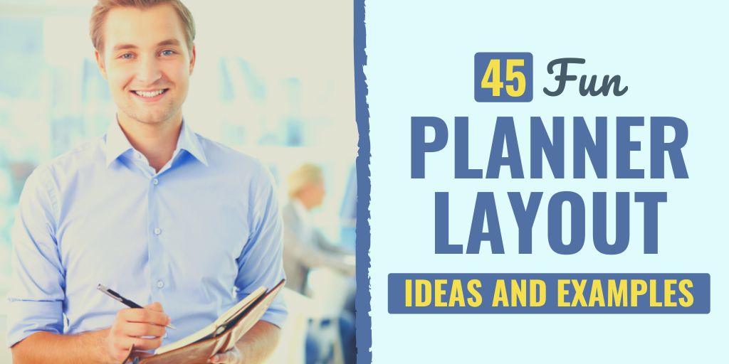 planner layout ideas | planner layout examples | fun planner layout ideas