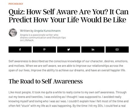 free printable self awareness test | self awareness test for students pdf | self awareness test questions