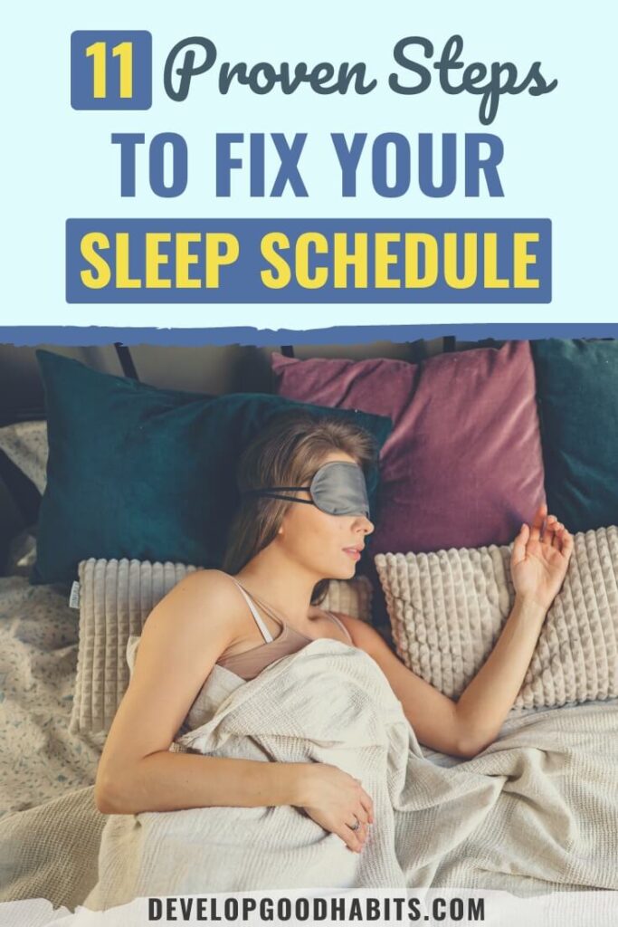 sleep schedule | consistent sleep schedule | how to fix your sleep schedule
