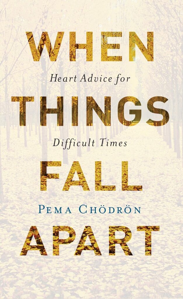 When Things Fall Apart by Pema Chödrön | Best mindfulness books | mindfulness books