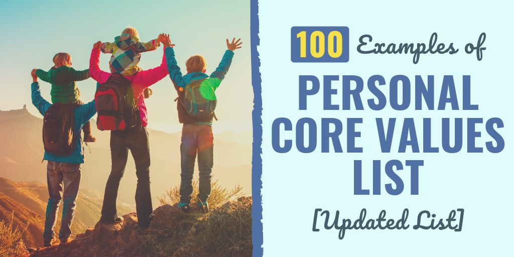 personal core values | personal core values list | why personal core values are important