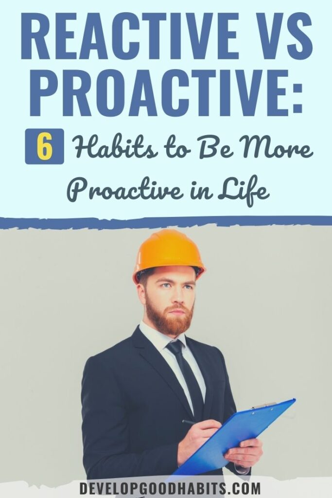 reactive vs proactive | reactive vs proactive habits | proactive vs reactive thinking