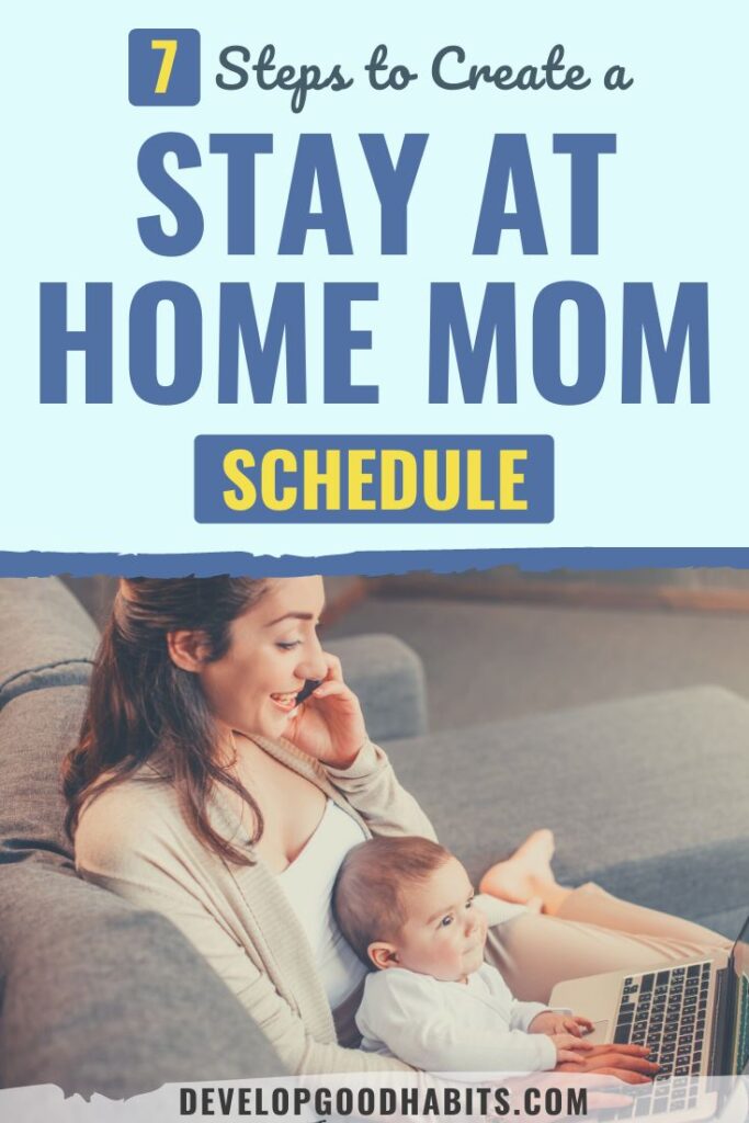 stay at home mom schedule | stay at home mom daily schedule template | stay at home mom schedule printable
