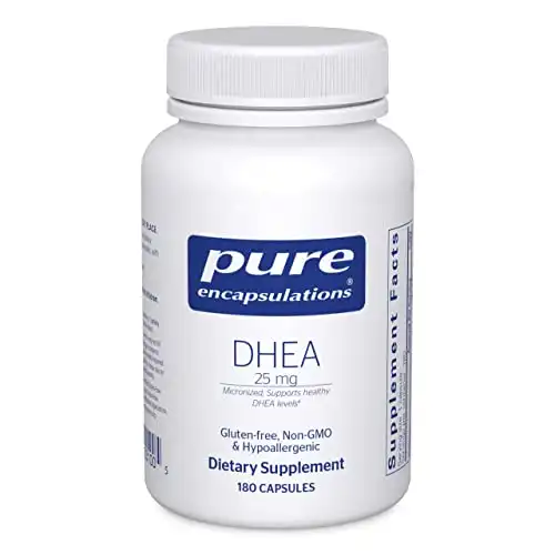 Pure Encapsulations DHEA 25 mg - Supplement for Immune Support, Hormone Balance, Metabolism Support, and Energy Levels