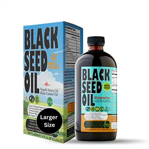 90 Days Thymoquinone Pure Turkish Black Seed Oil 16 oz