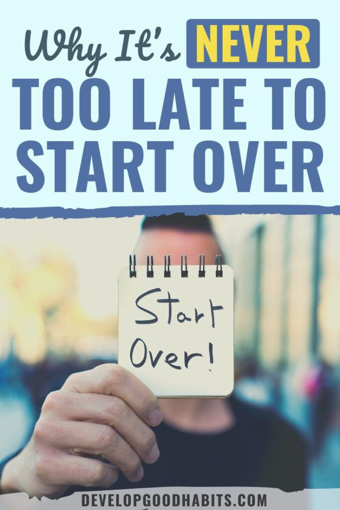 start over | fresh beginnings mindset | reinvention opportunities
