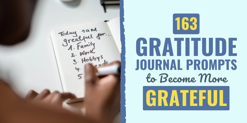 gratitude journal prompts | what do you write in a gratitude journal | gratitude journal entry examples