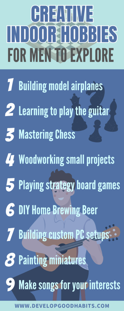 indoor hobbies at home | indoor hobbies for men | types of hobbies for men